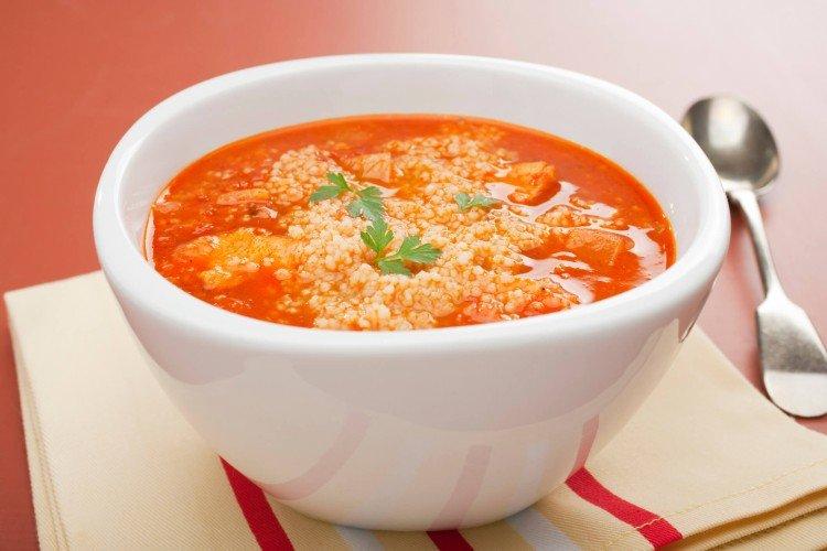 Томатный суп с кускусом - рецепты супов на каждый день