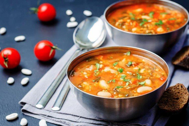 Суп с фасолью и пшеном - рецепты супов на каждый день