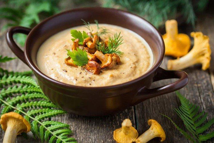 Суп-пюре с лисичками - вкусные рецепты