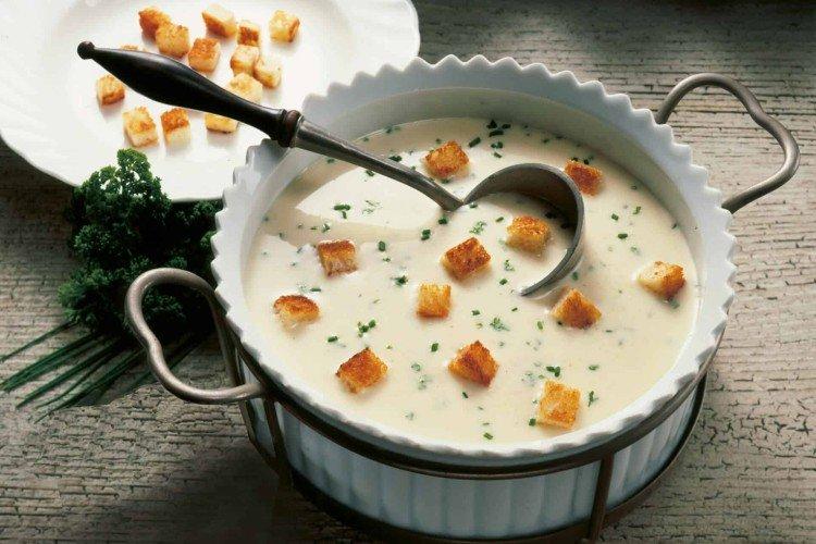 Сырный суп «KASESUPPE» - рецепт супа из плавленных сырков