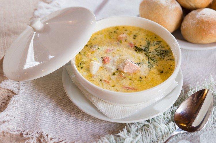 Сырный суп с рыбой - рецепт супа из плавленных сырков