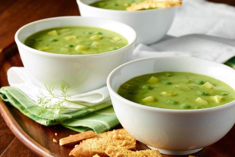 Сырный суп с зеленым горошком - рецепт супа из плавленных сырков