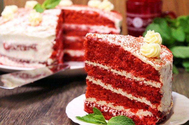 Торт «Красный бархат» для новичков - рецепт в домашних условиях