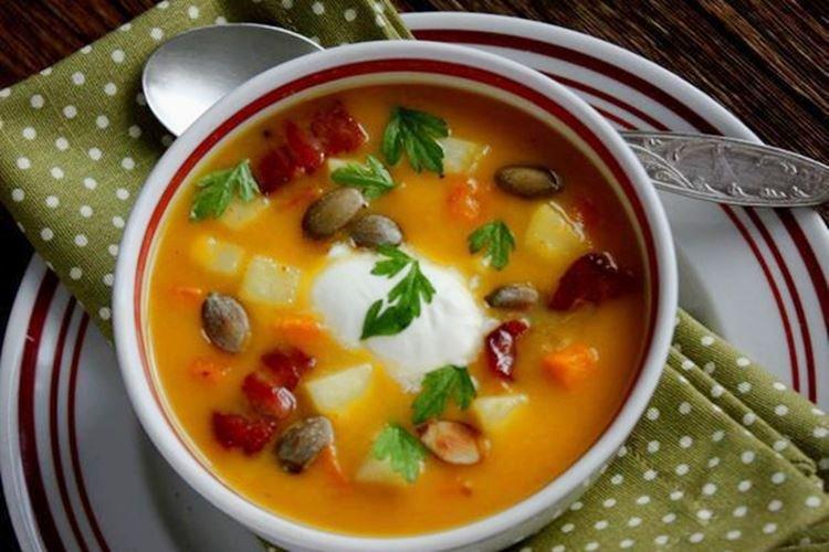 Тыквенный суп с картофелем - рецепты