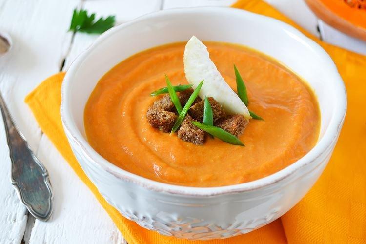 Тыквенный суп с томатами - рецепты