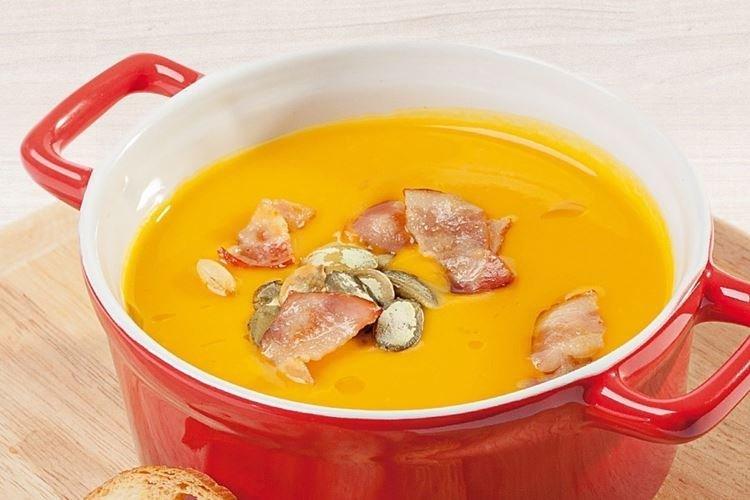 Тыквенный суп с беконом - рецепты