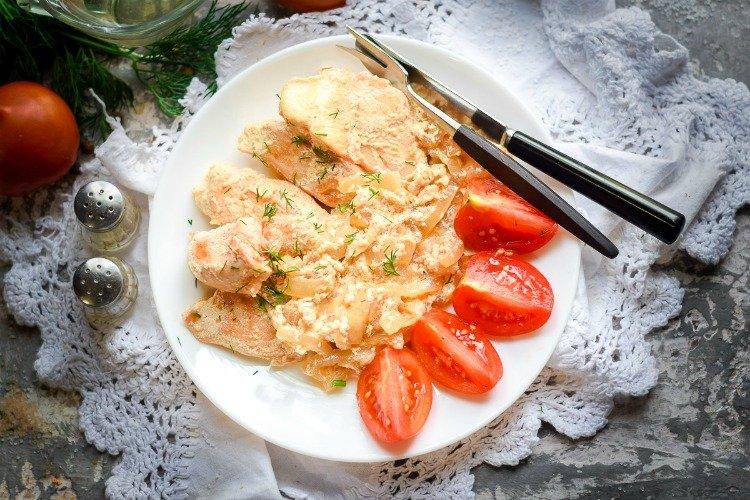 Курица в сливочном соусе - Ужин за 15 минут рецепты