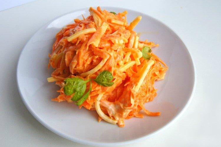 Морковный салат с сыром - Ужин за 15 минут рецепты