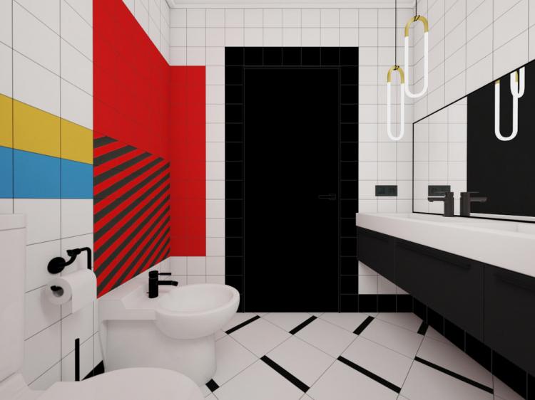 Ванная комната «Suprematism» - дизайн интерьера