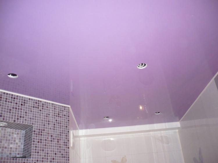 Отделка потолка - Дизайн ванной комнаты в хрущевке