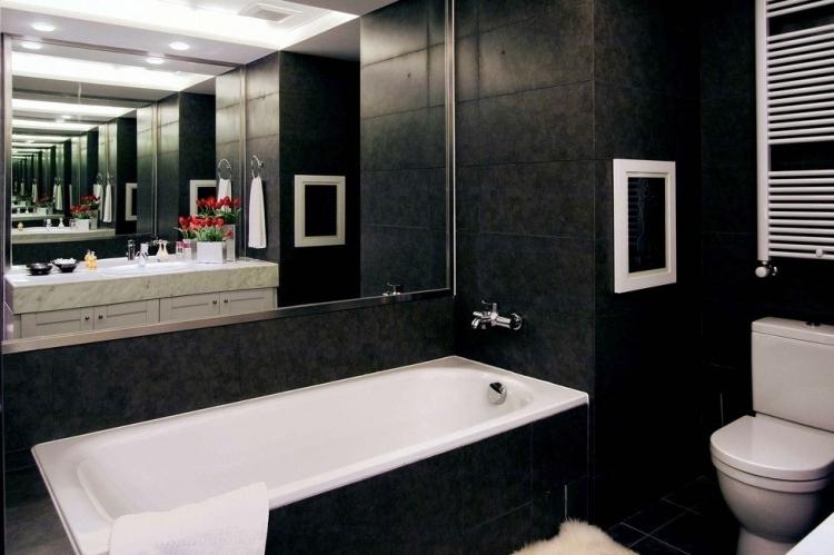 Черная ванная комната в современном стиле - Дизайн интерьера