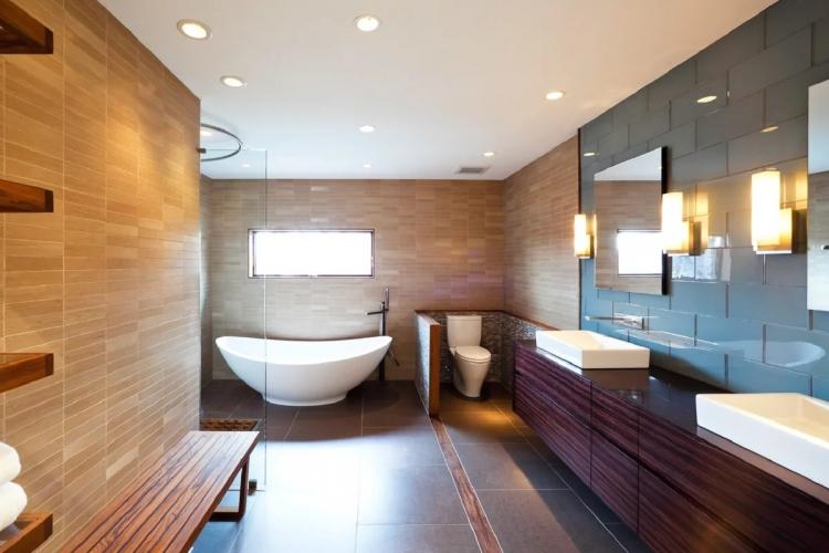 Декор и освещение - Дизайн ванной комнаты в современном стиле