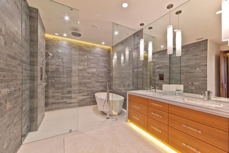 Дизайн ванной комнаты в современном стиле - фото