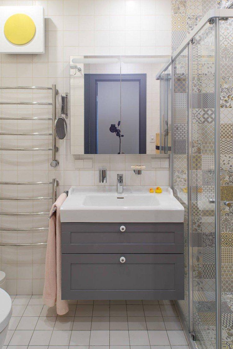 Дизайн ванной комнаты в скандинавском стиле - фото