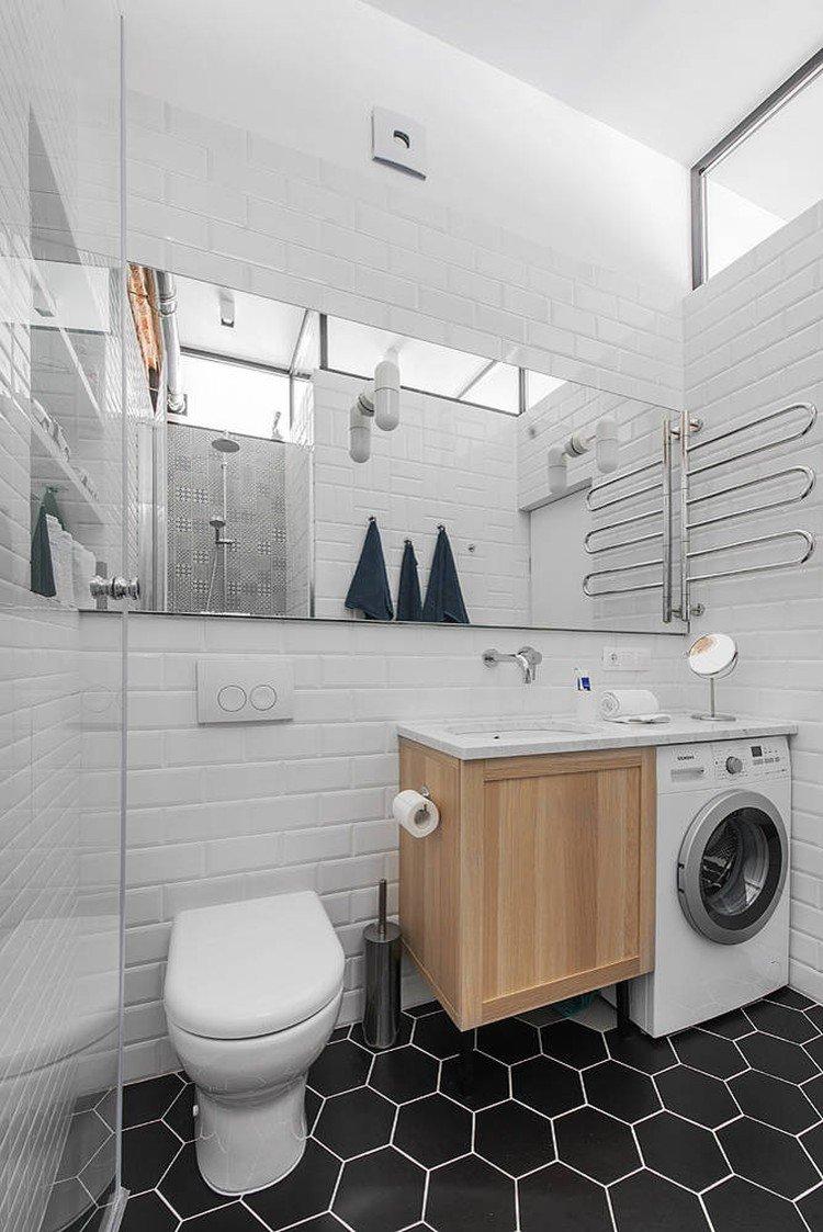 Дизайн ванной комнаты в скандинавском стиле - фото