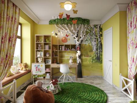 Интерьер детской комнаты «Милая деревня»