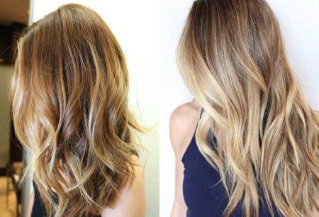 Шатуш на русые волосы