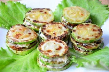 Закуска из кабачков с грецкими орехами
