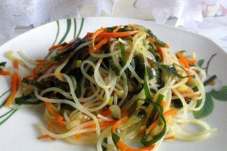 Фунчоза с овощами в соевом соусе на сковороде рецепт с фото пошагово