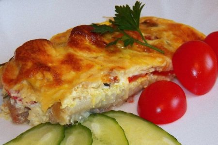 Морской окунь со сливками и сыром