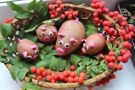 Поделки из овощей и фруктов - 10 простых и красивых идей (фото)