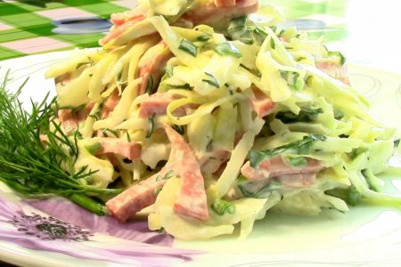 Капустный салат на скорую руку Капустный салат на скорую руку