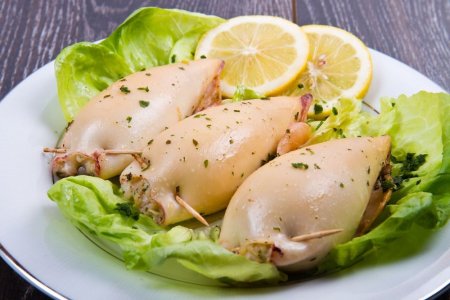 Фаршированные кальмары по-итальянски