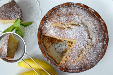 Банановый пирог на молоке Банановый пирог на молоке