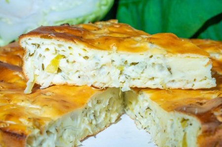 Пирог с капустой на молоке Пирог с капустой на молоке