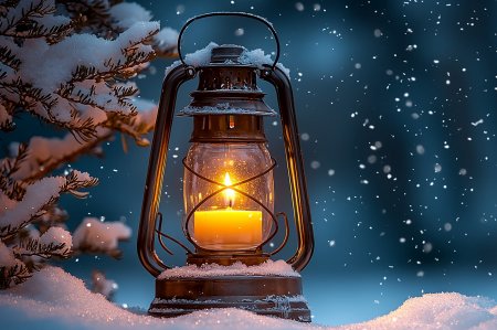 Зимние открытки и картинки «Спокойной ночи!»