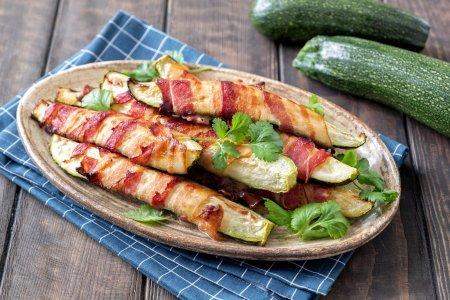 Кабачки с беконом на мангале – вкусный рецепт пошагово