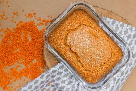 Хлеб из красной чечевицы с псиллиумом – простой рецепт