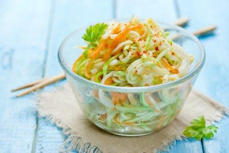 Кабачки с морковью по-корейски быстрого приготовления
