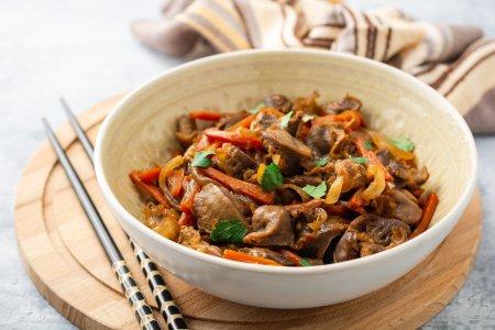 Куриные желудки по-корейски – рецепт пошагово