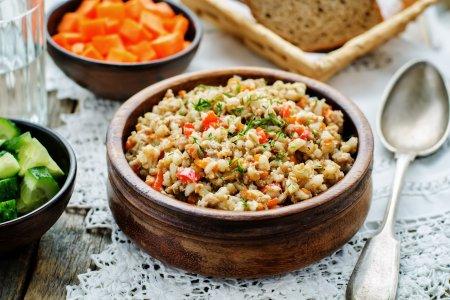 Вкусная перловка с тушенкой в мультиварке – рецепт пошагово