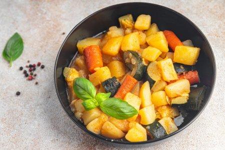 Овощное рагу с кабачками в аэрогриле – простой рецепт пошагово