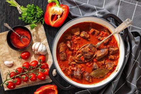 Тушеная говядина с овощами по-грузински – рецепт пошагово
