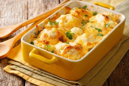 Гратен из цветной капусты с сыром в духовке – рецепт пошагово