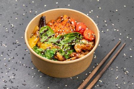 Поке с курицей терияки и рисом – вкусный рецепт пошагово