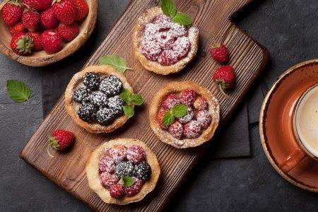 Мини-чизкейки с творожным сыром в тарталетках