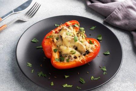 Фаршированные половинки перца в аэрогриле – вкусный рецепт пошагово