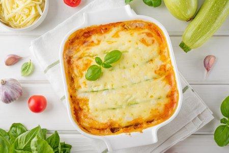 ПП-лазанья из кабачков с фаршем в духовке – рецепт пошагово