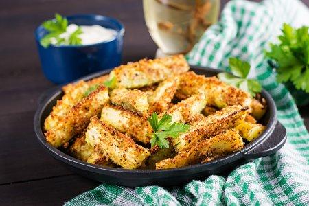 Кабачковые палочки в аэрогриле – простой и вкусный рецепт