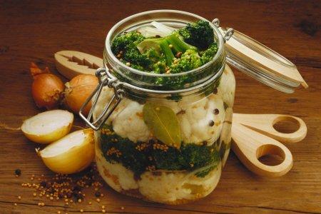 Маринованная цветная капуста и брокколи на зиму