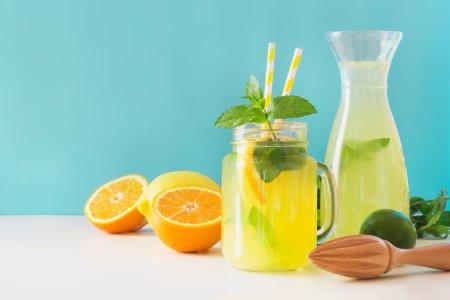 Компот «Мохито» из крыжовника с мятой и апельсином на зиму