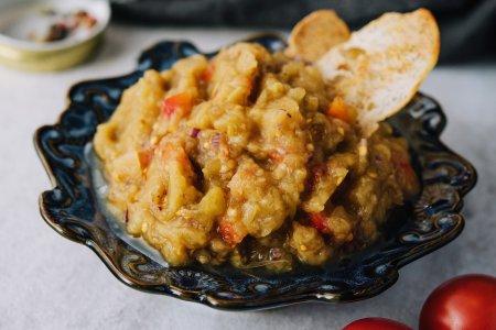 Икра из запеченных баклажанов и перца на зиму
