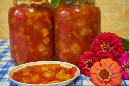 Лечо из кабачков с томатной пастой на зиму – вкусный рецепт пошагово