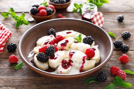 ПП ленивые вареники из творога с рисовой мукой – рецепт пошагово