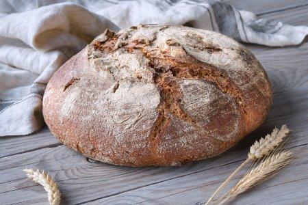 Хлеб из ржаной цельнозерновой муки в хлебопечке
