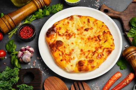 Ленивые хачапури с сыром на кефире – быстрый и простой рецепт